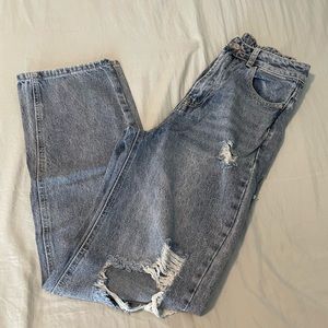 Distressed Flare Jeans